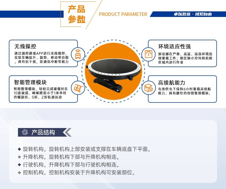 多功能挪车机器人产品参数